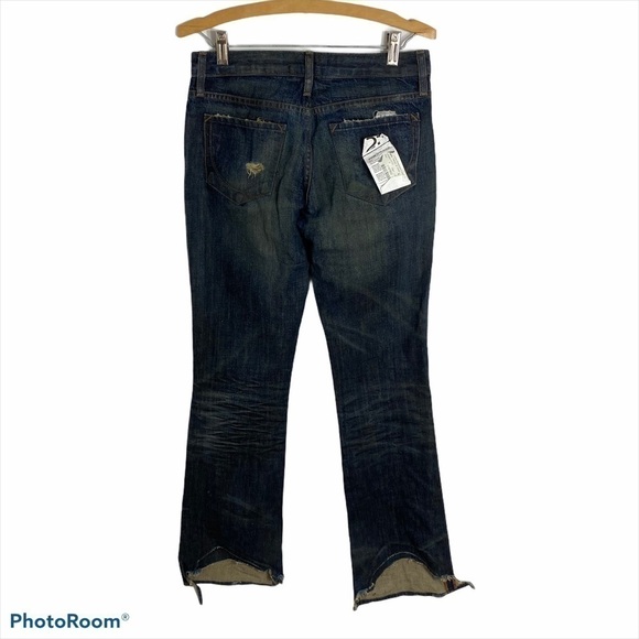 Paper Denim & Cloth Distressed Jeans NWT Sz 27 Flare - Picture 4 of 10